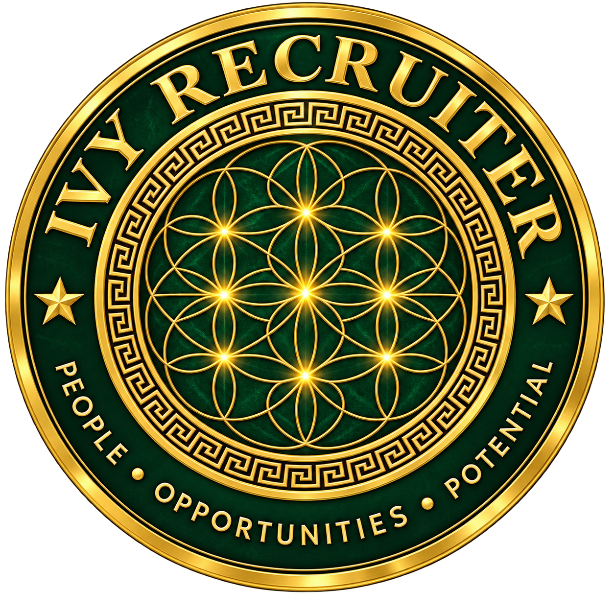 Official Ivy Recruiter seal: People • Opportunities • Potential